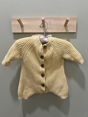 Amazon Essentials x Sofia Grainge Pale Yellow Knit playsuit